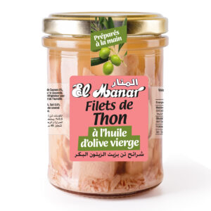 Canned,Tuna,Fillet,Pieces,In,A,Glass,Jar,With,Yellow
